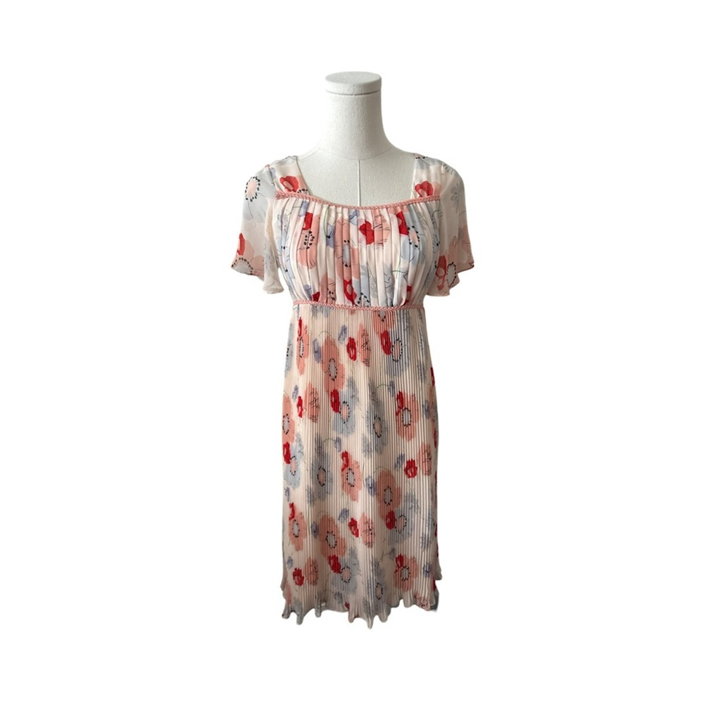 Floral Pleated Dress